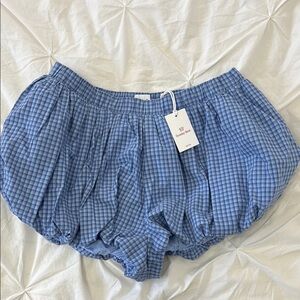 Aritzia - Sunday Best “Blue Checkered Bloomers”